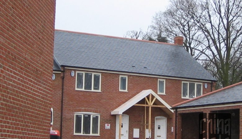 681 Emperor Chinese slate on a new build UK housing estate