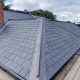 Blue grey new slate roof